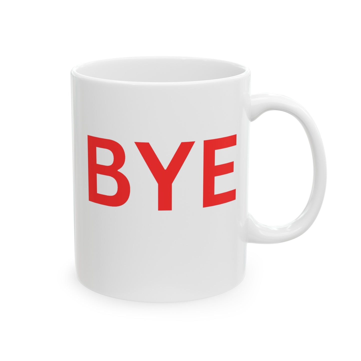 Start and End Your Day Right with Our "Hi" and "Bye" Ceramic Coffee Mug