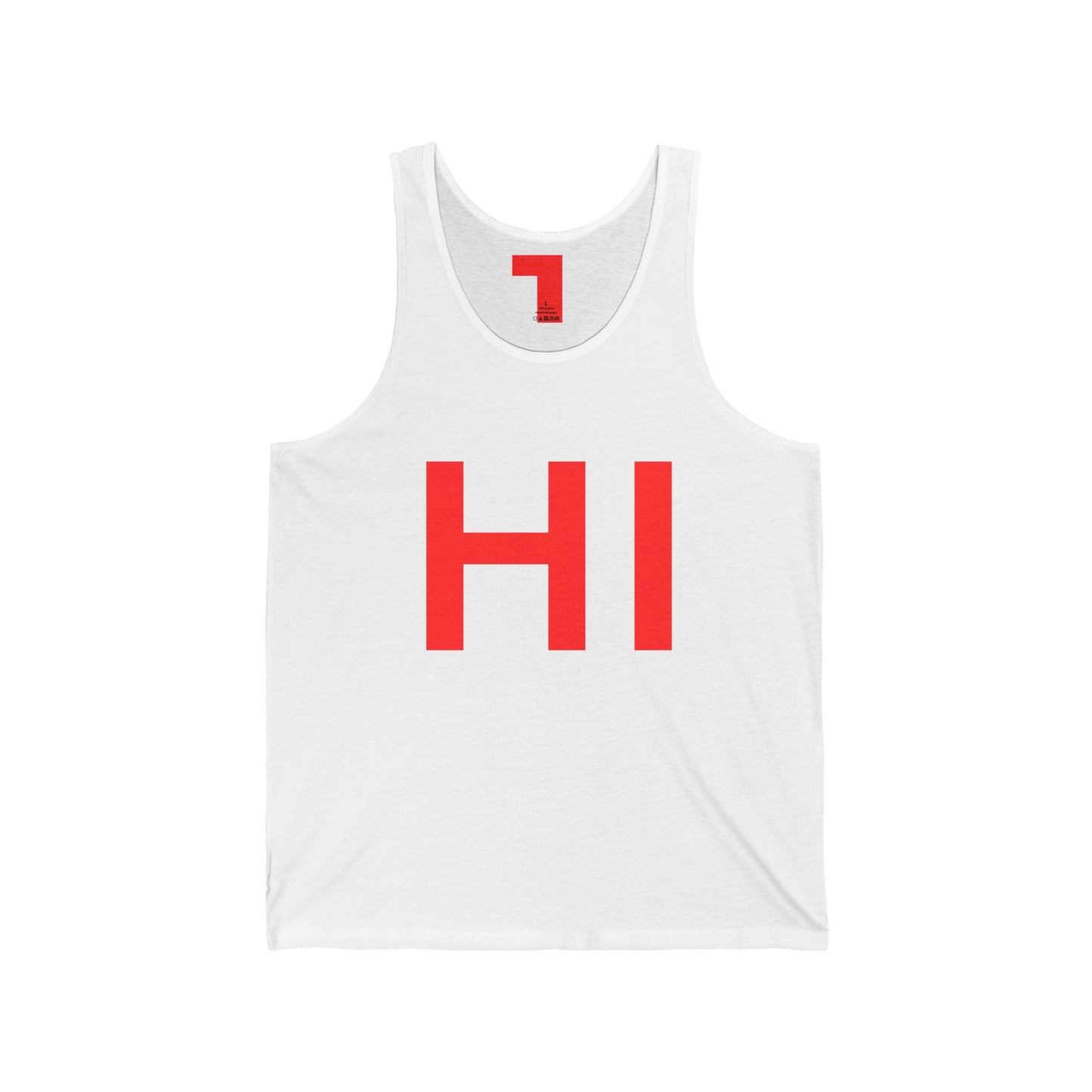 Make a Bold Statement with Our "Hi" and "Bye" Tank Top