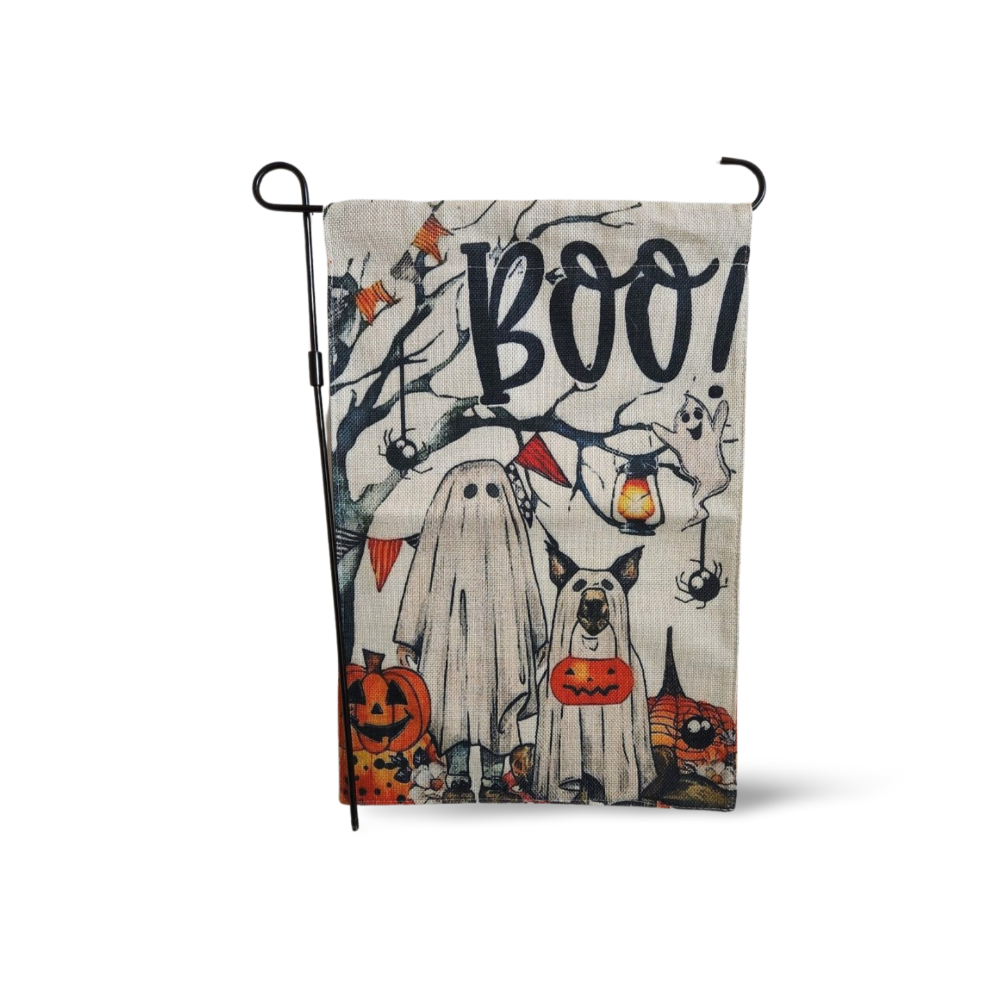 Cute Ghost Boo Garden Flag