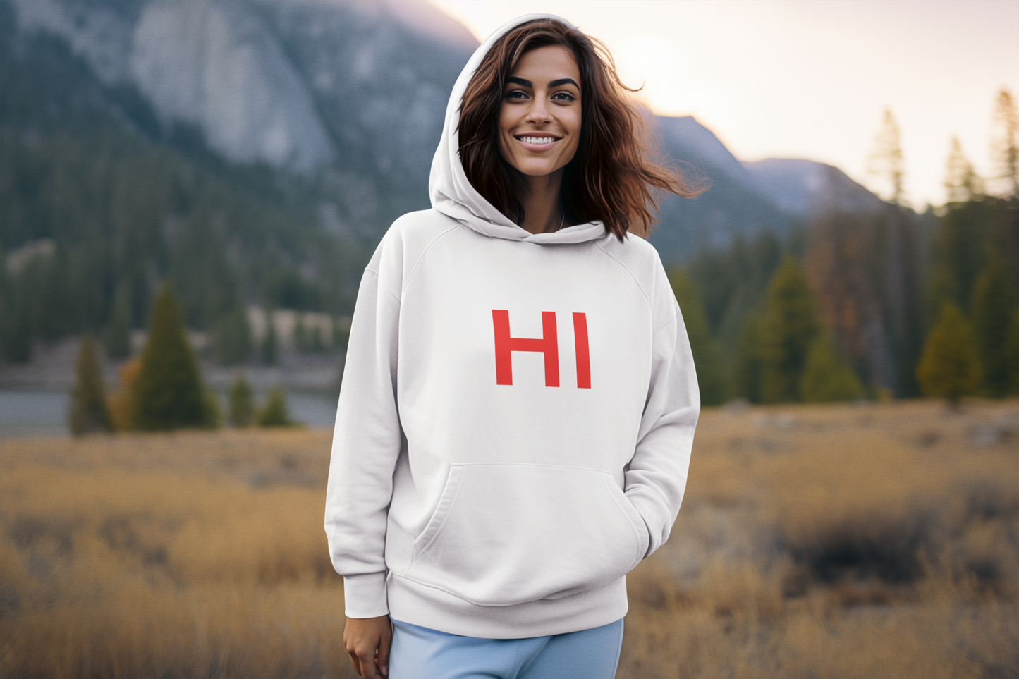 Make an Entrance and an Exit with Our "Hi" and "Bye" Hoodie Sweatshirt