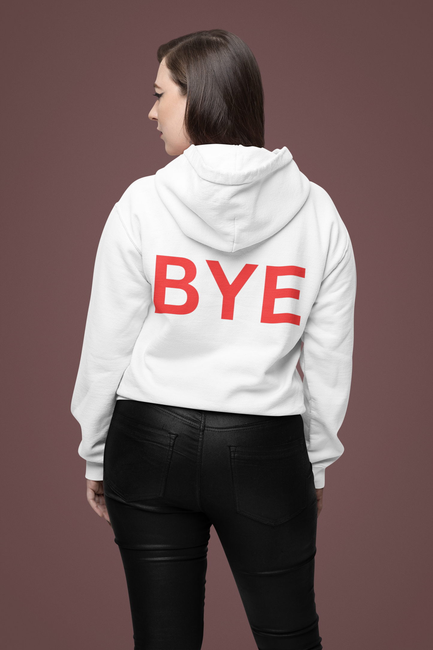 Make an Entrance and an Exit with Our "Hi" and "Bye" Hoodie Sweatshirt