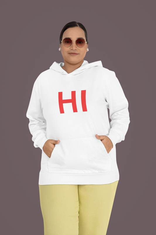 Make an Entrance and an Exit with Our "Hi" and "Bye" Hoodie Sweatshirt