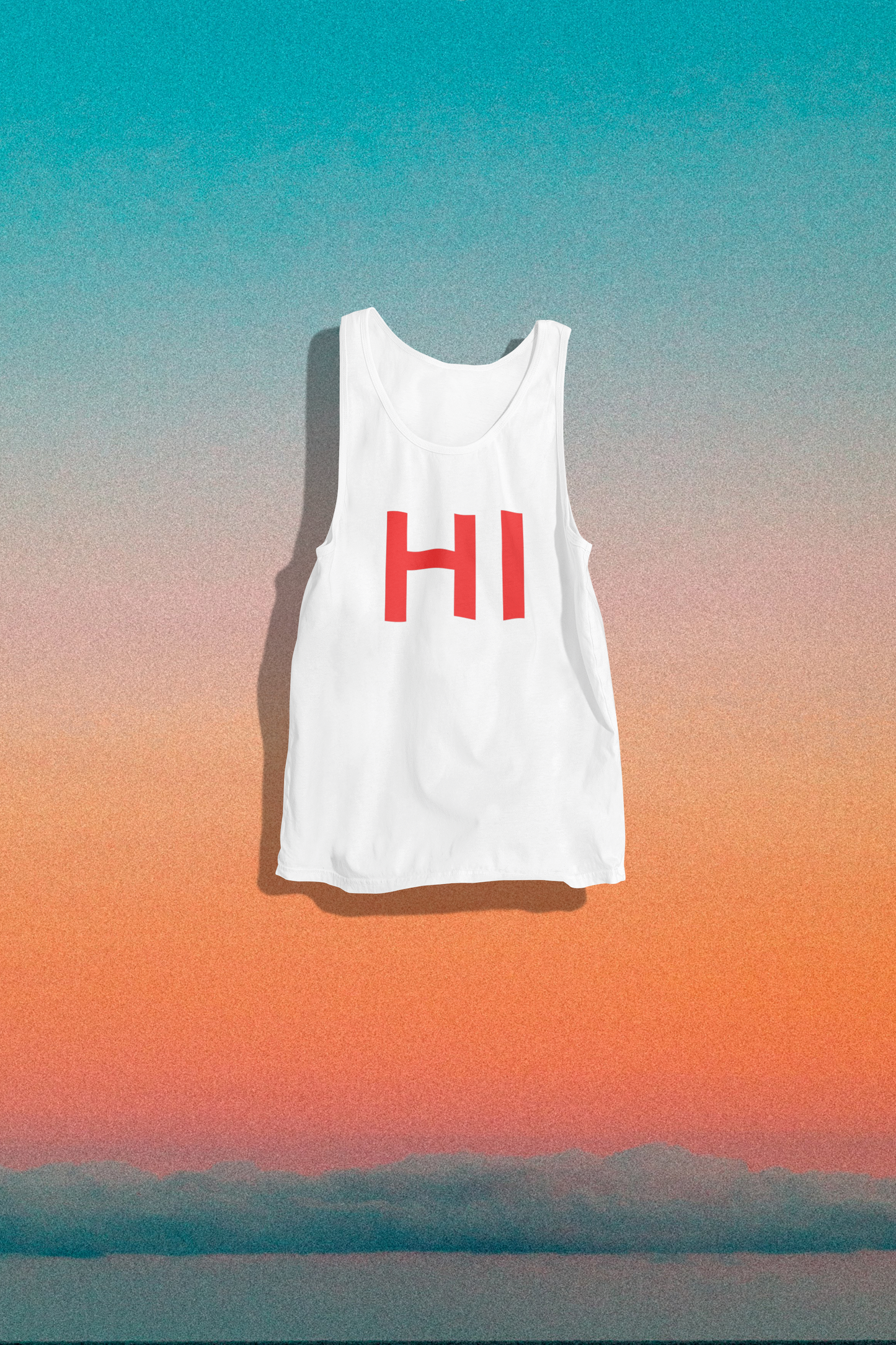 Make a Bold Statement with Our "Hi" and "Bye" Tank Top