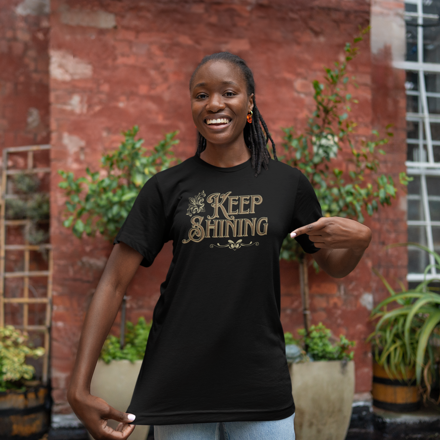 Brighten Your Day with Our "Keep Shining" T-Shirt