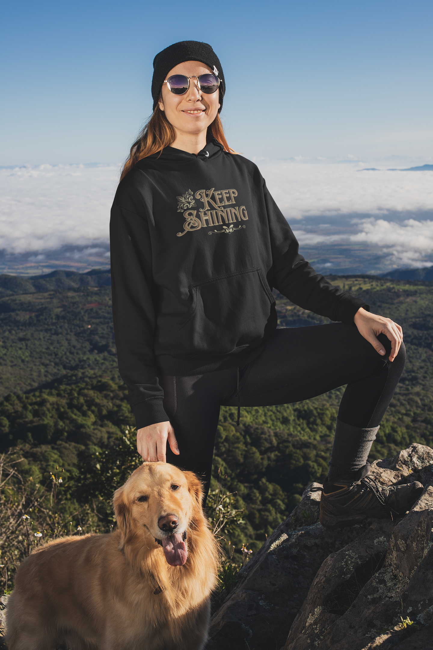 Shine Bright Every Day with Our "Keep Shining" Hoodie